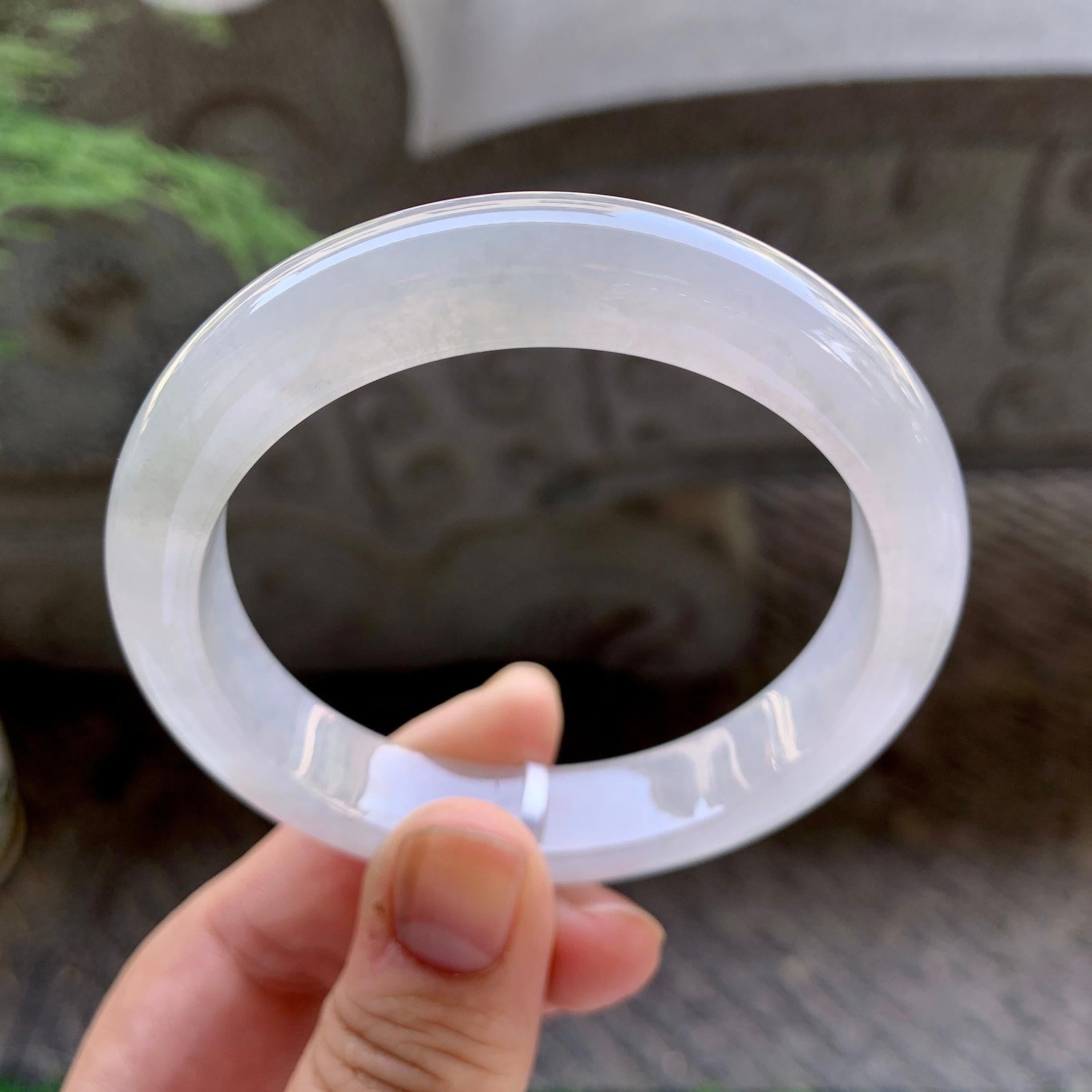 细糯种无色平安镯（57.2mm）（yc199590）