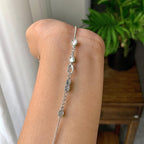 18k金钻镶冰种满绿蛋面手链（yc215983）