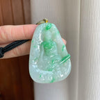 糯冰飘花翡翠阿弥陀佛（yc295053）