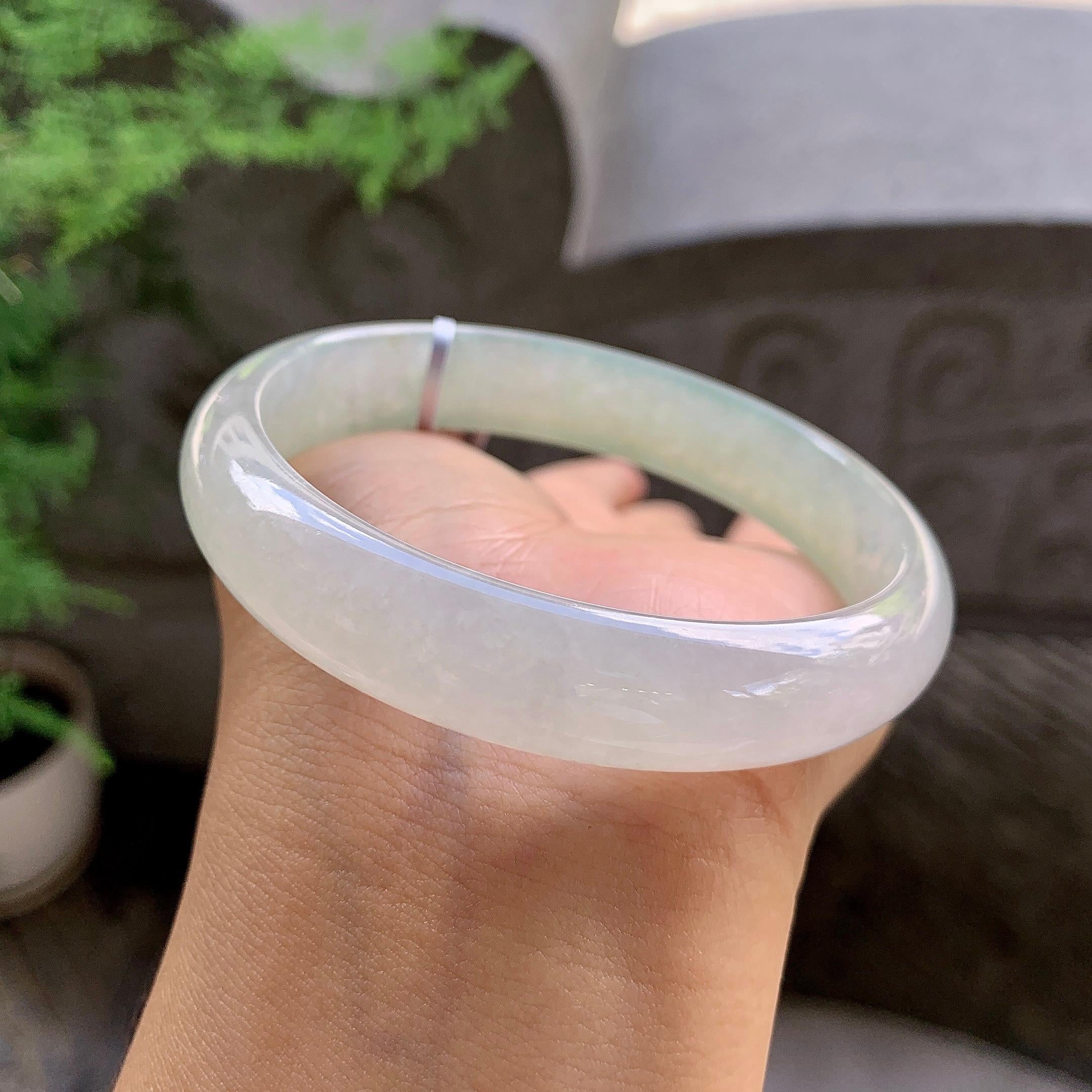细糯种晴底平安镯（61.5mm）（yc203700）