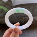 细糯种飘绿平安镯（56.8mm）（yc199584）