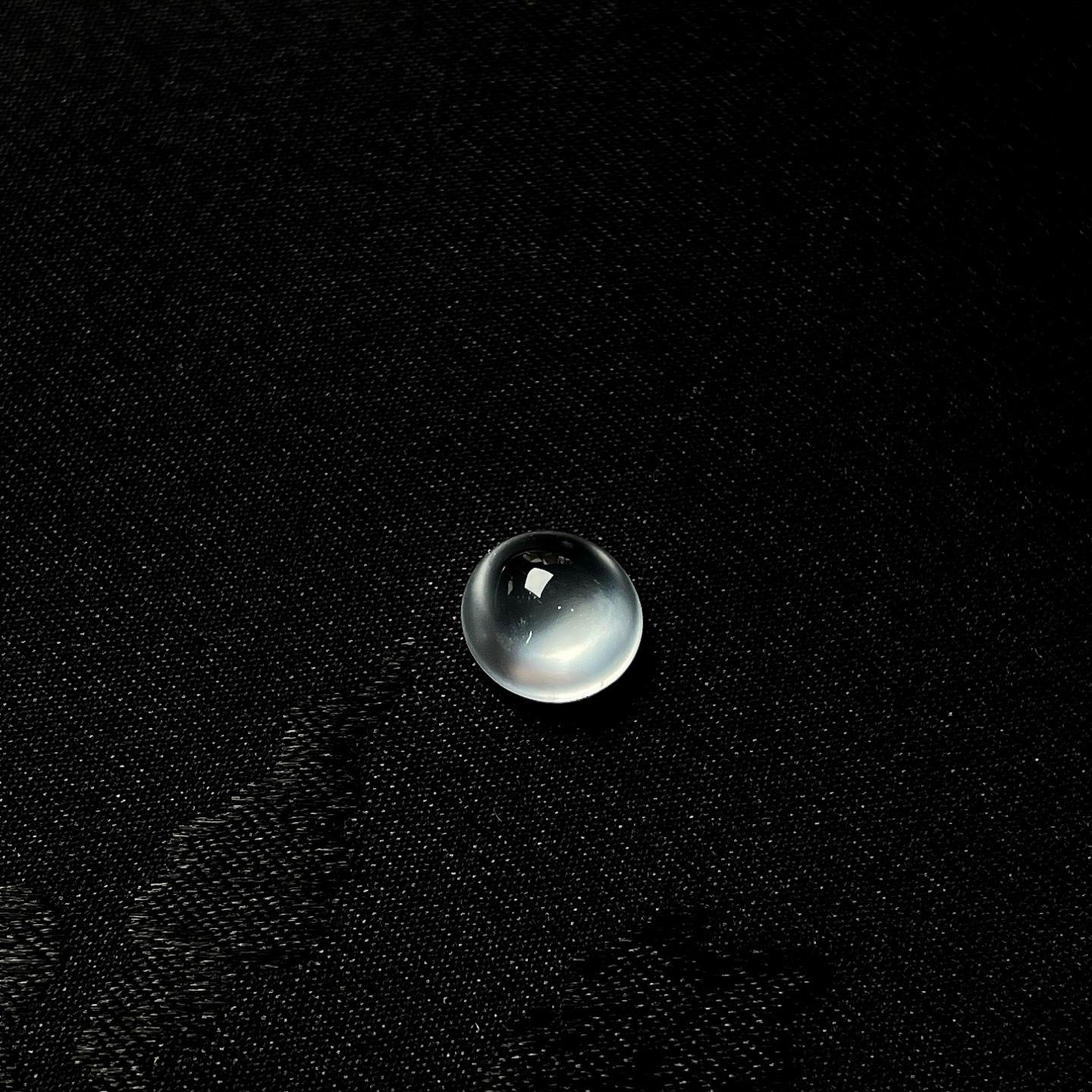 裸石冰玻种无色翡翠蛋面（yc251054）