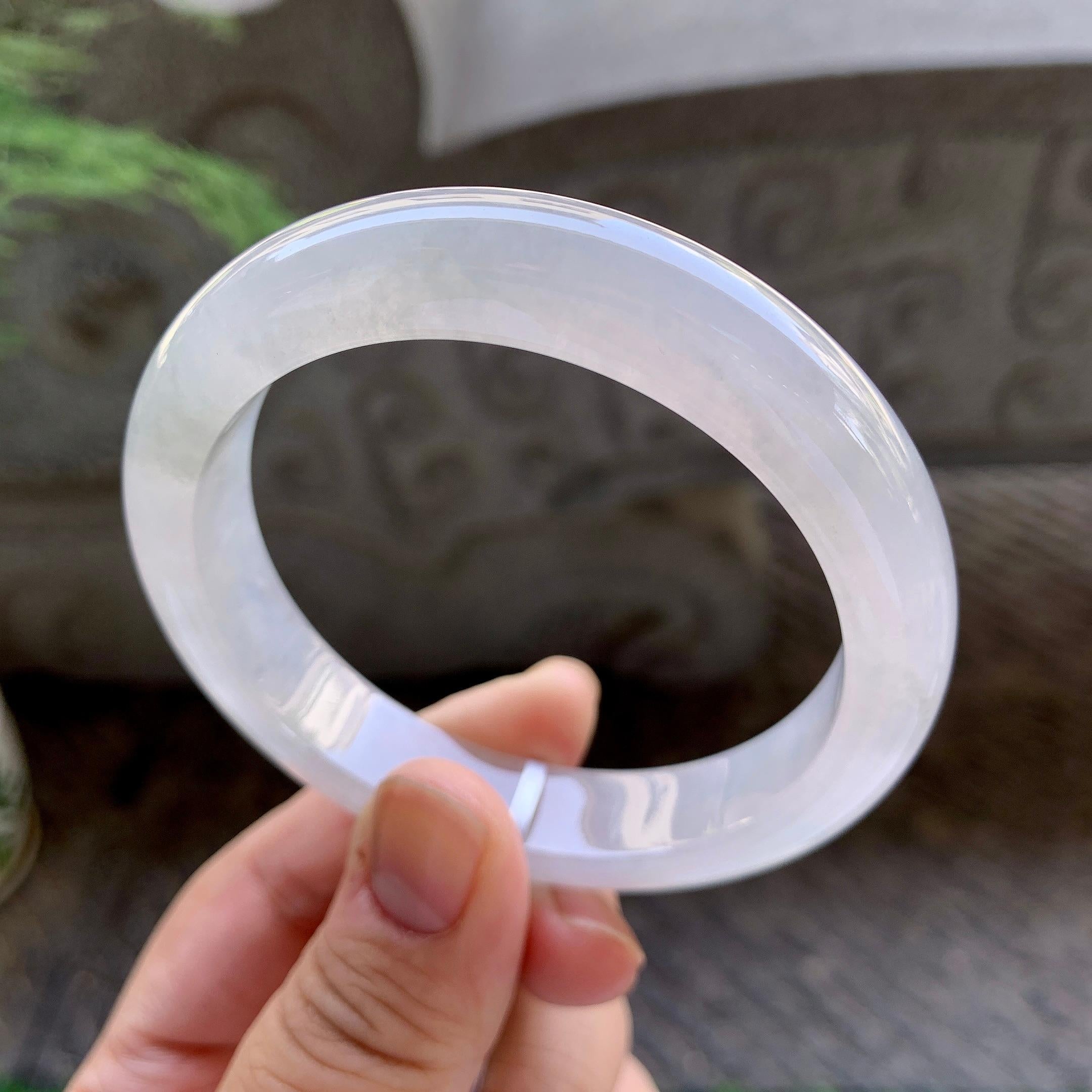 细糯种无色平安镯（57.2mm）（yc199590）