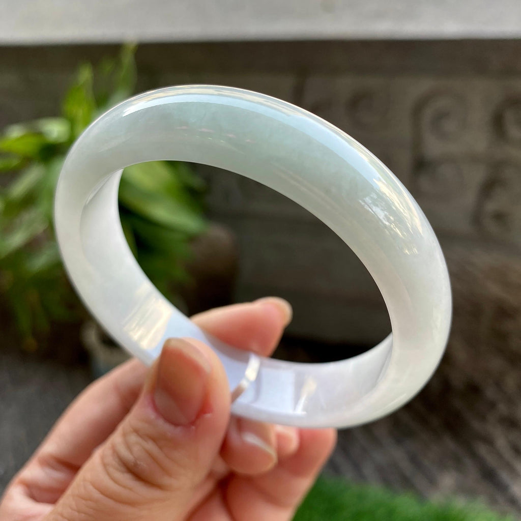 细糯种淡晴底平安镯（56.4mm）（yc311877）
