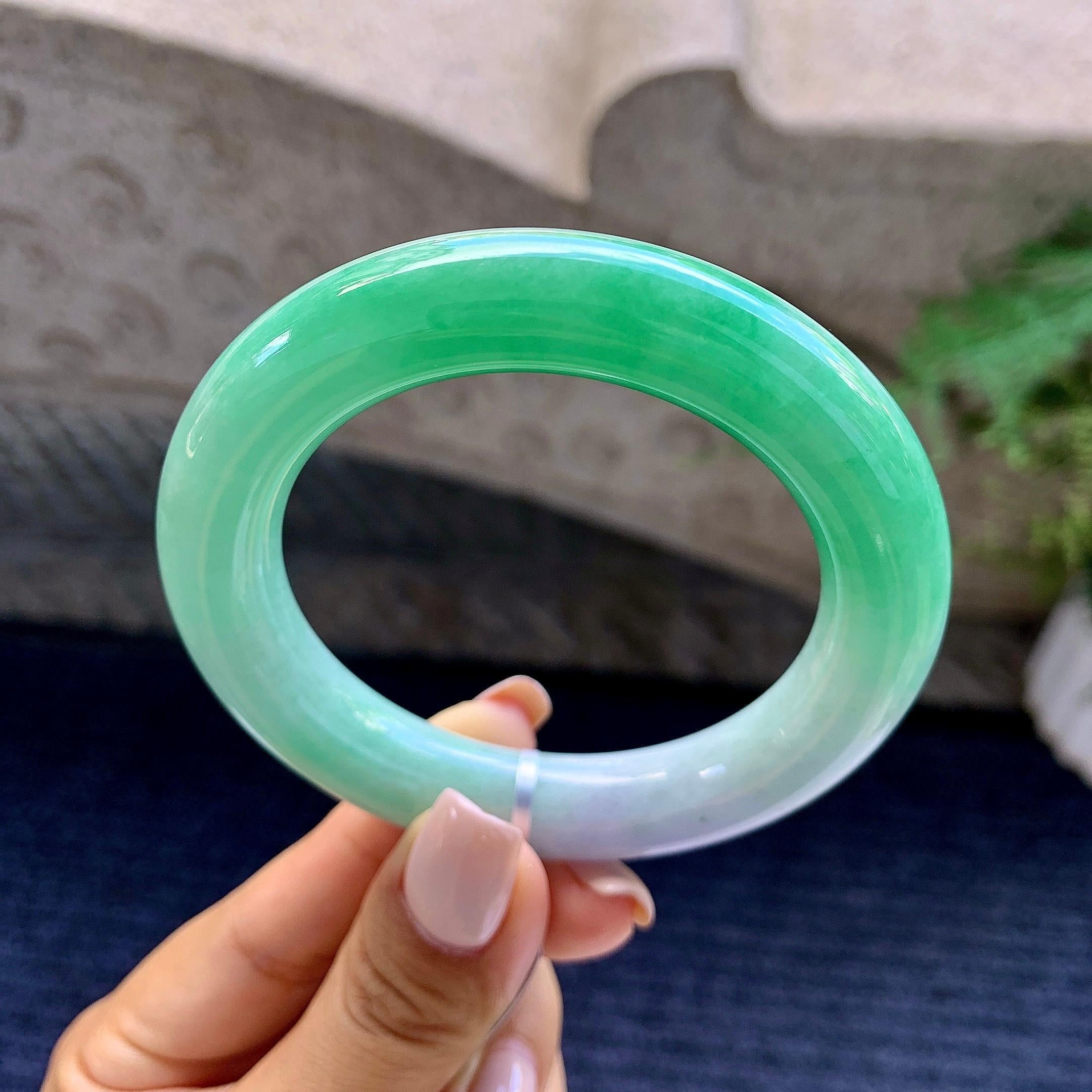 细糯种春彩圆条手镯（54.2mm）（yc223959）