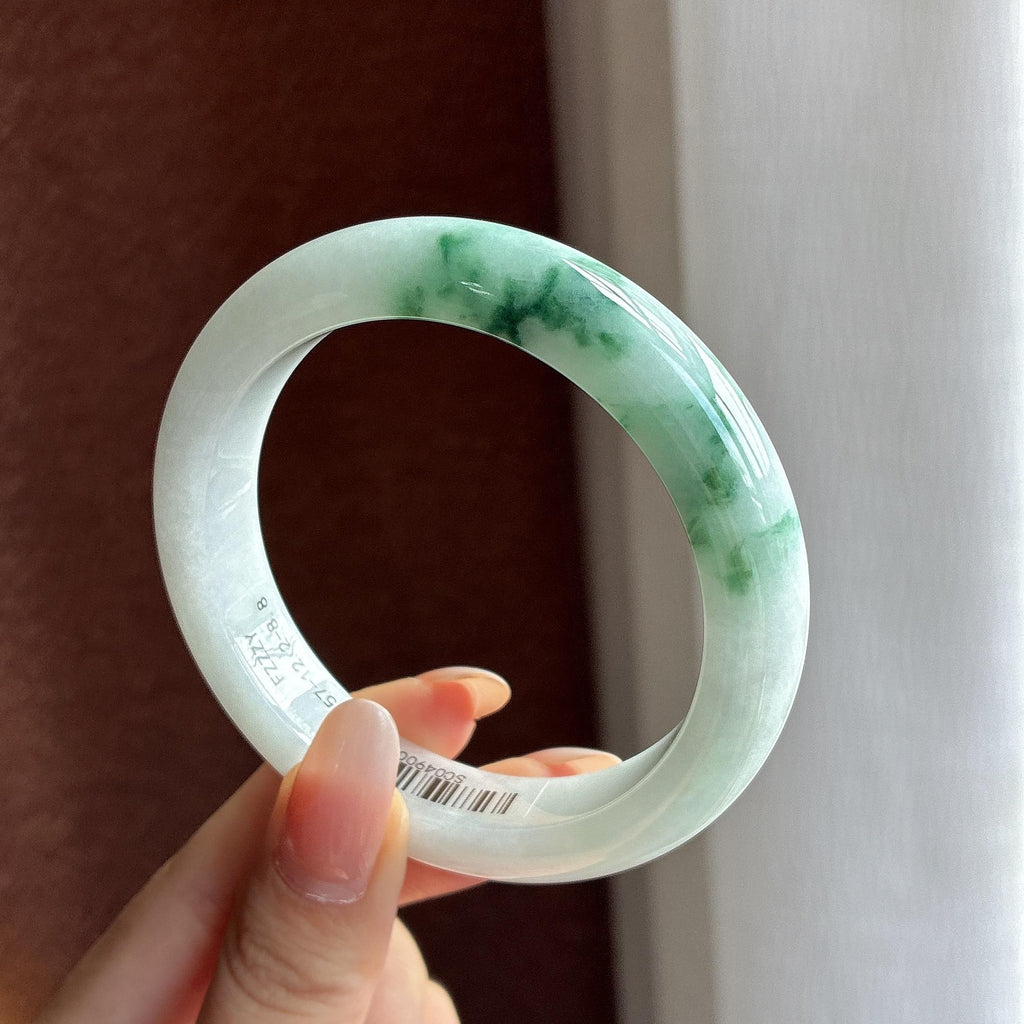 糯冰飘花正圈平安镯 56圈（yc774782）