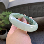 糯冰种飘花贵妃手镯（56.7mm）（yc243905）