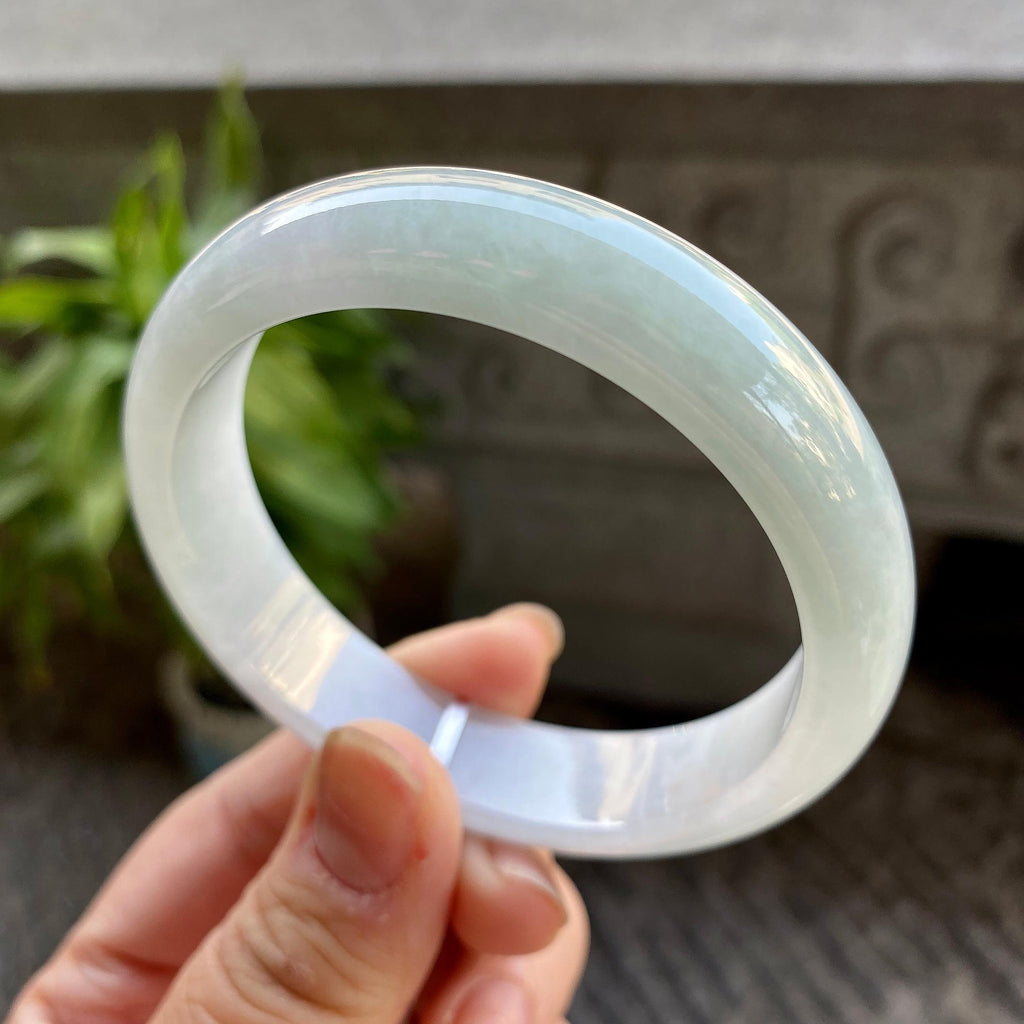 细糯种淡晴底平安镯（57mm）（yc311023）