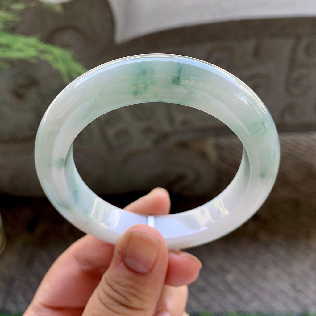 细糯种飘花平安镯（55.6mm）（yc199555）