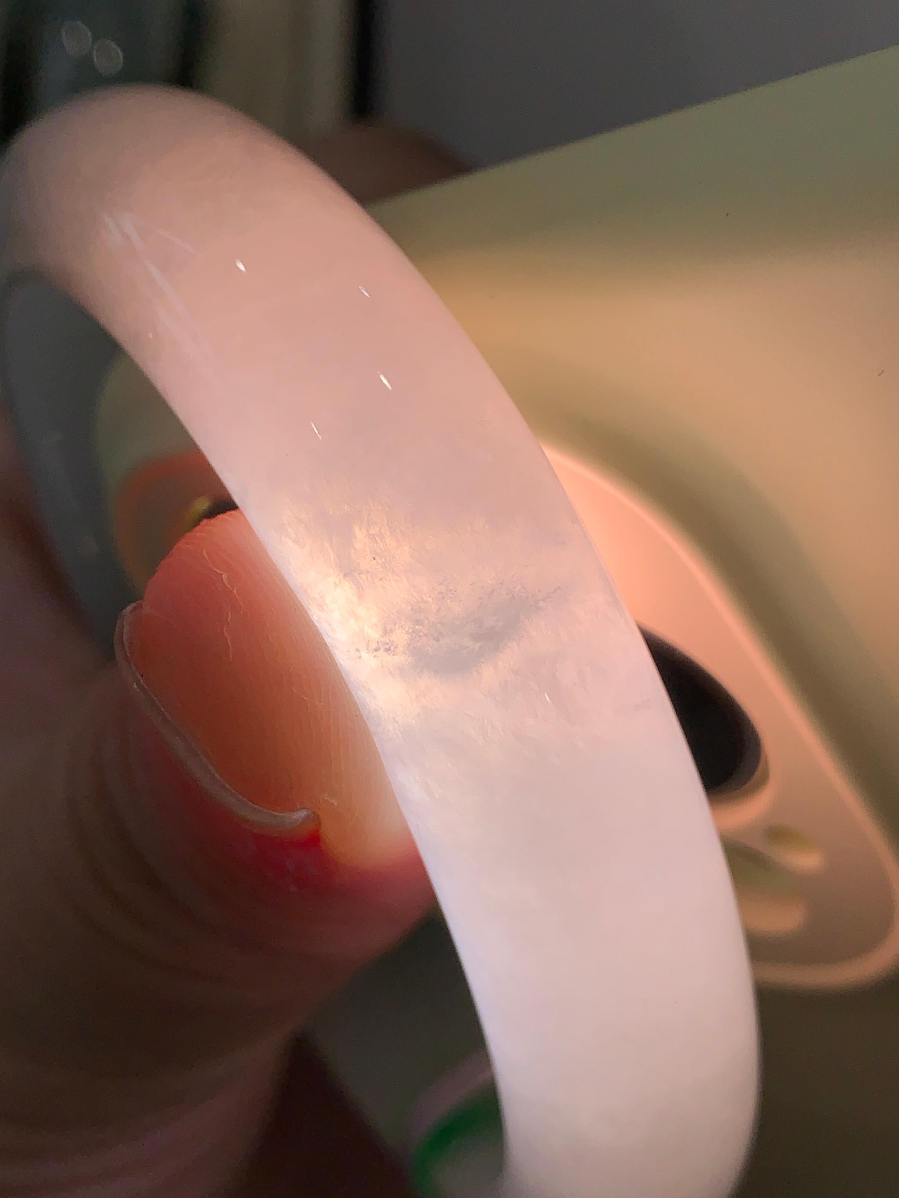 细糯种飘阳绿平安镯（56.5mm）（yc254093）