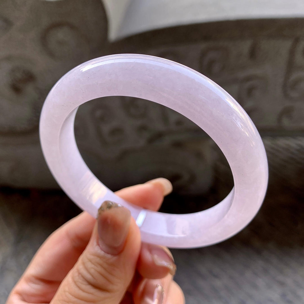 糯种淡紫罗兰平安镯（56mm）（yc296335）