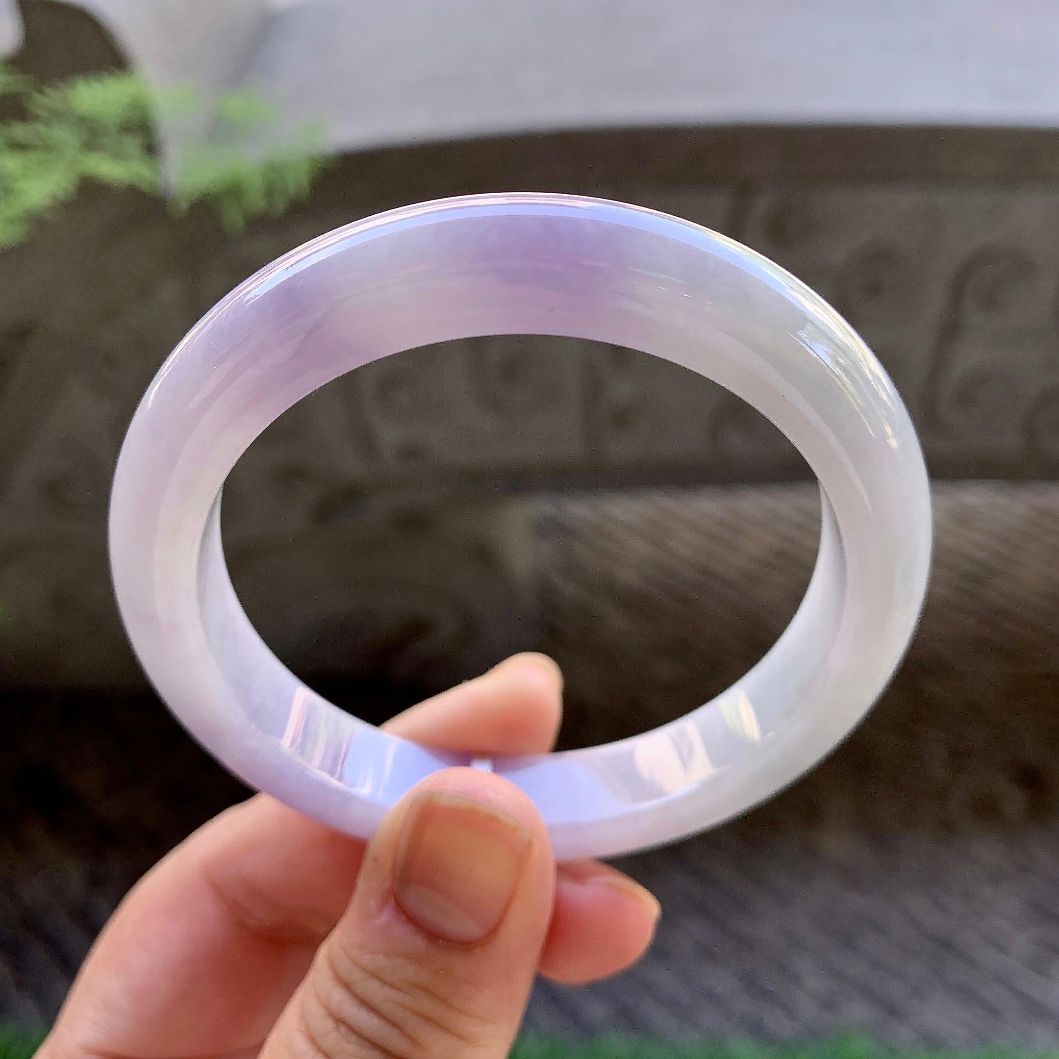 糯种紫罗兰平安镯（56.3mm）（yc213149）