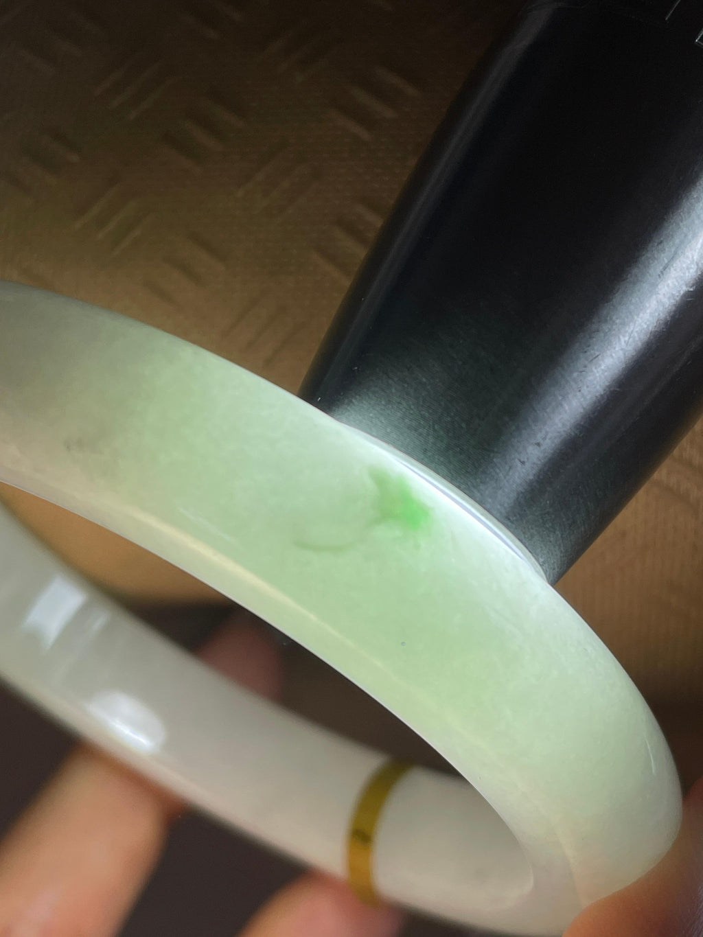 糯冰飘花正圈平安镯 59圈（yc772838）