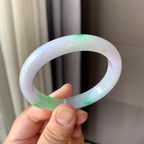 细糯种飘绿贵妃手镯（56mm）（yc200609）