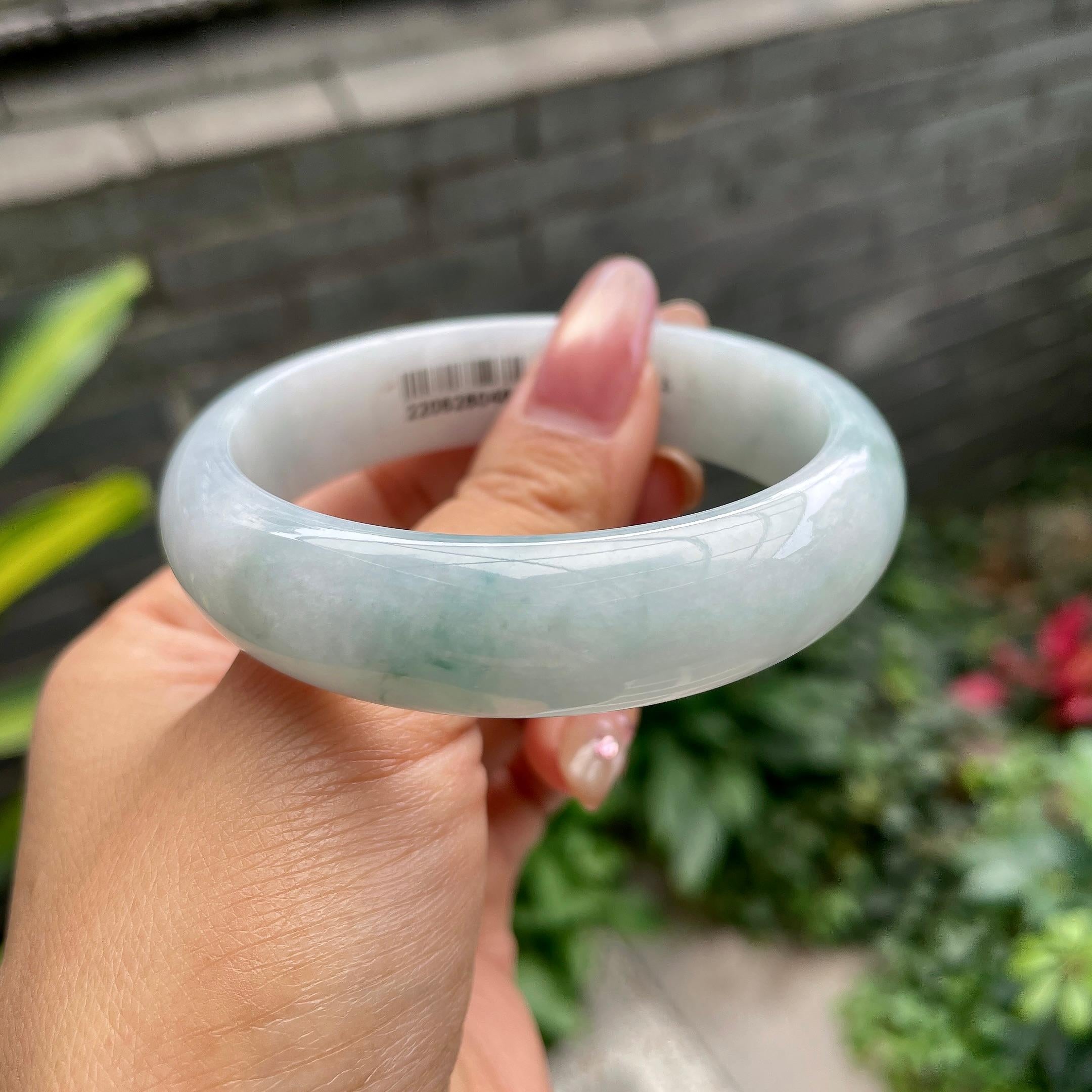 细糯种带底色宽版轮胎镯（57.7mm）（yc297951）