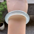 冰种淡晴底圆条手镯（53mm）
