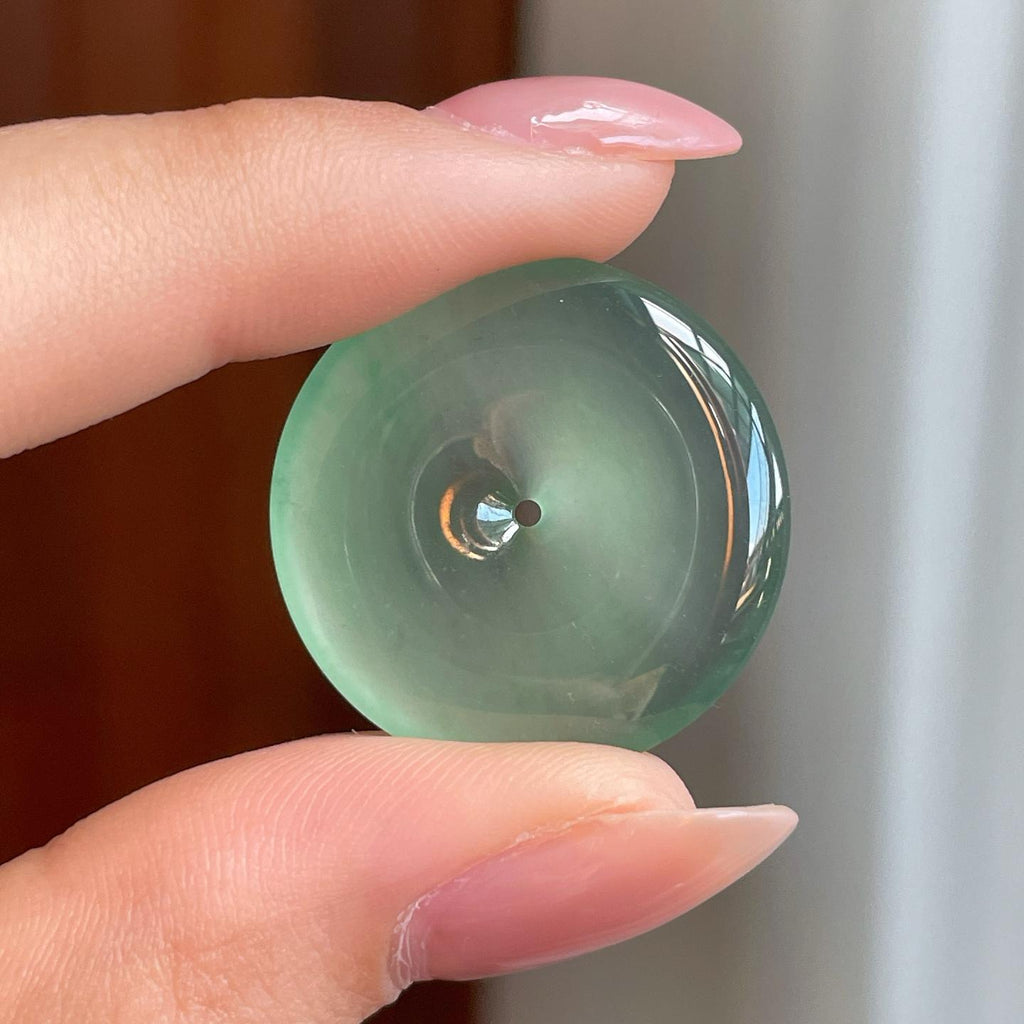 冰种晴底翡翠平安扣（yc338541）
