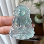 冰种蓝水晴水度母挂件（yc312576）