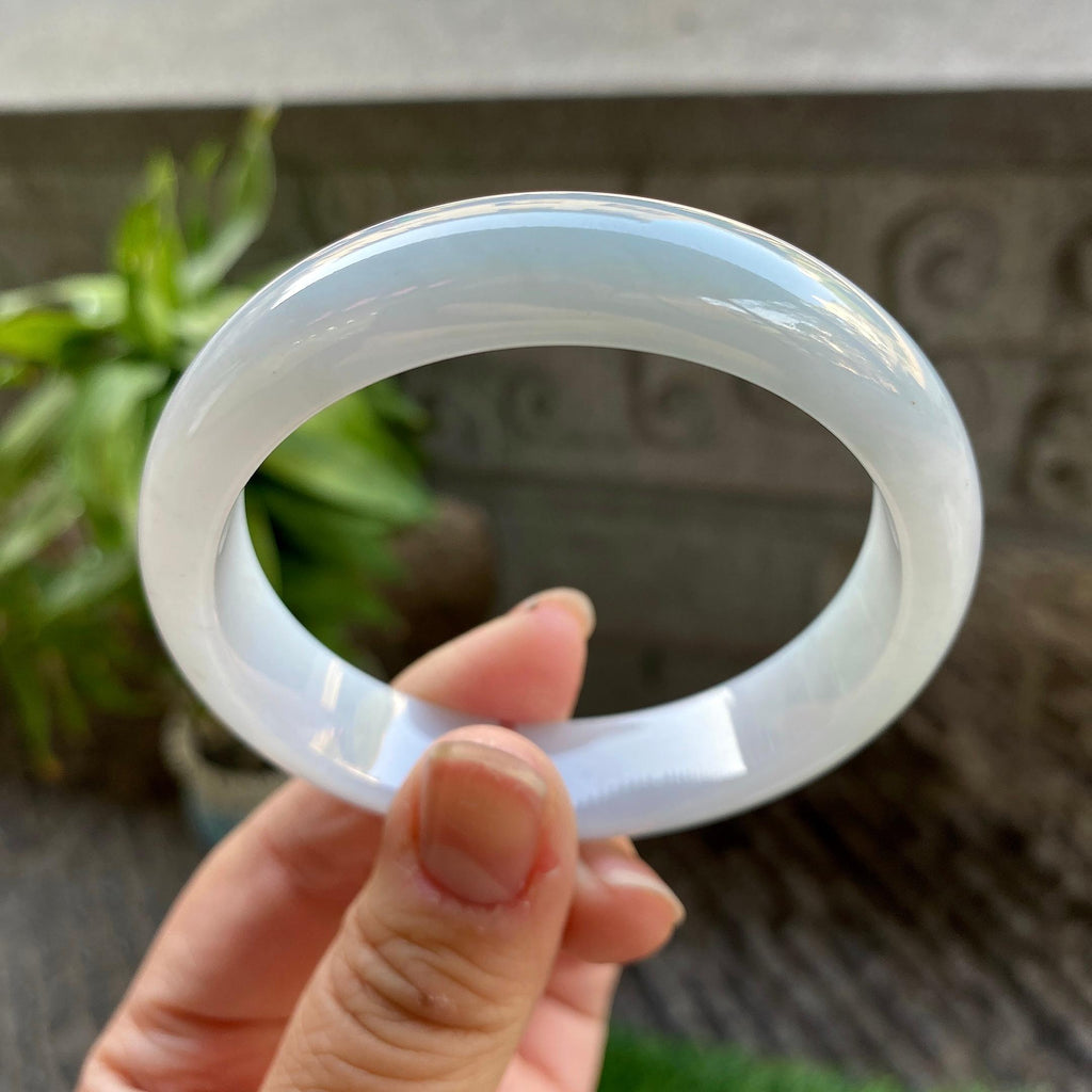 细糯种淡晴底平安镯（56.5mm）（yc311868）