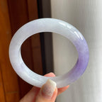 糯冰紫罗兰翡翠平安镯（57mm）（yc185063）