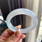 糯冰种淡晴底平安镯（55.2mm）（yc225081）