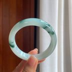 糯冰飘花翡翠平安镯（57.8mm）（yc389585）