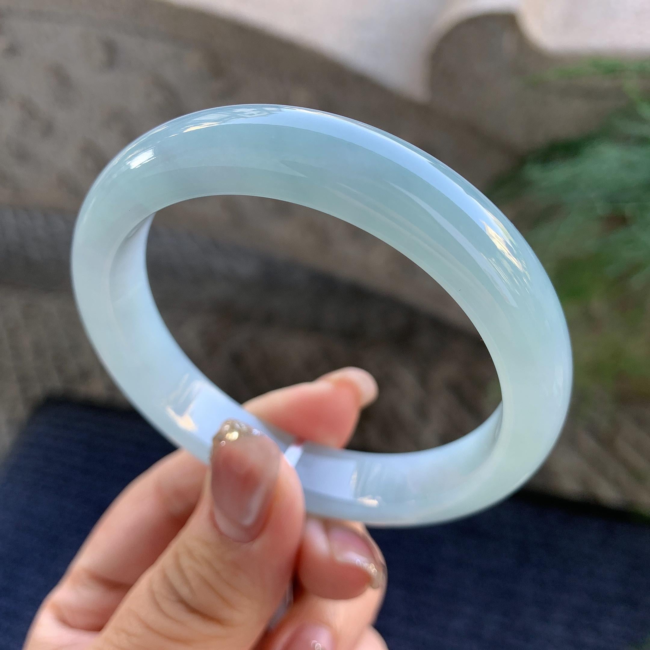 细糯种晴底平安镯（55.6mm）（yc294657）