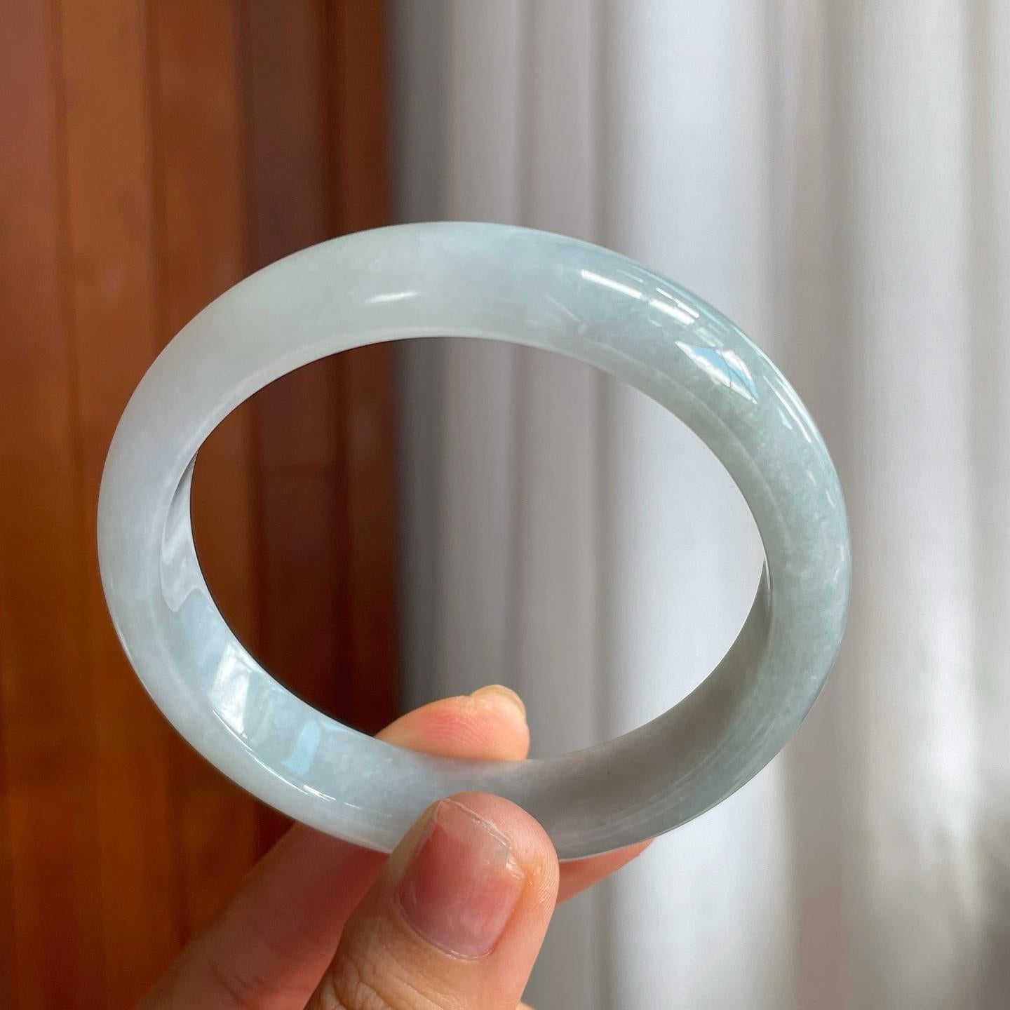 糯冰翡翠平安镯（58.8mm）（yc215234）