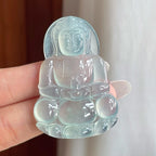 冰种淡晴底翡翠观音挂件（yc263557）