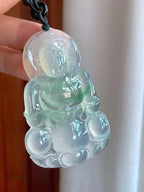 冰种飘绿花翡翠观音（yc257268）