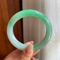 糯冰带色正圈平安镯 53圈（yc711619）