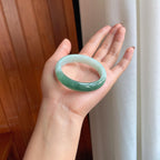 糯冰半山半水翡翠平安镯（51mm）（yc366990）