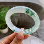 细糯种飘花平安镯（55.3mm）（yc199568）