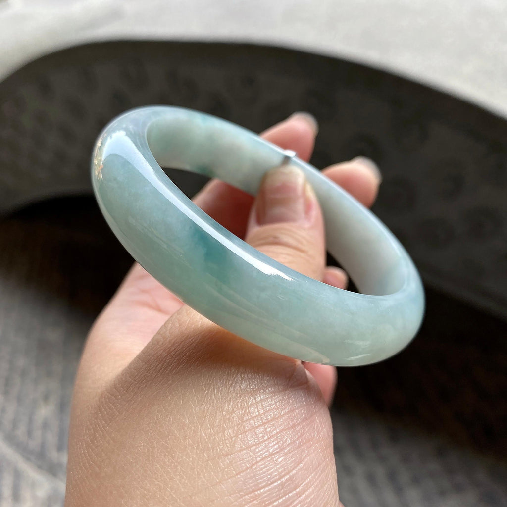 细糯种飘花宽版小轮胎手镯（57mm）（yc311876）