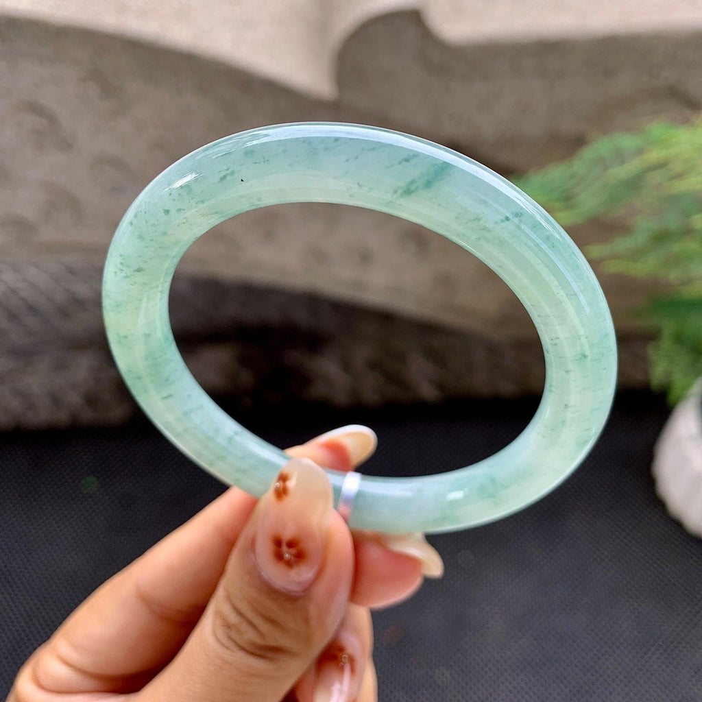 细糯种飘花圆条手镯（54mm）（yc257772）