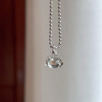 18k金镶玻璃种无色翡翠佛公（yc247156）