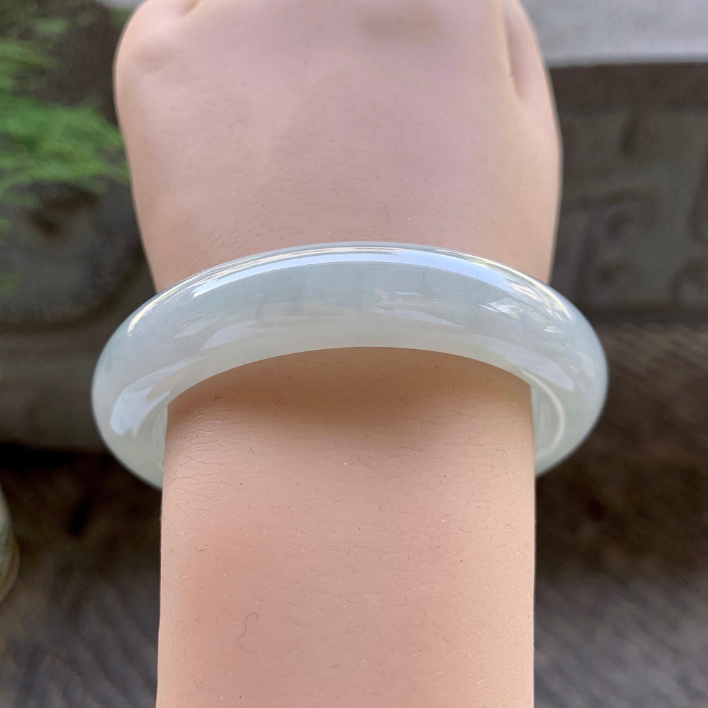 细糯种淡晴底平安镯（57.8mm）（yc199586）