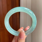 冰种晴底翡翠平安镯（54.3mm)（yc363424）