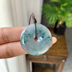 细糯种飘花平安扣吊坠（yc248132）