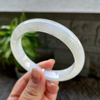 糯冰种无色平安镯（57.8mm）（yc310100）