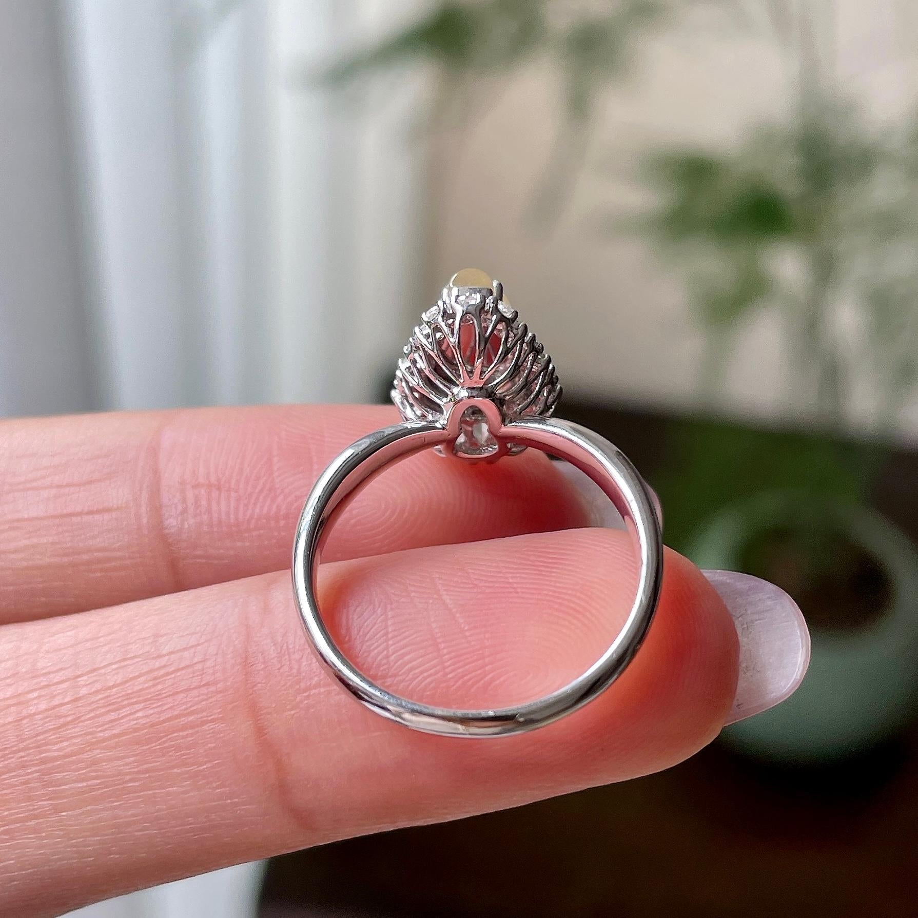 18k金钻镶冰种黄翡葫芦戒指天然缅甸A货翡翠（yc321387）