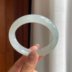 冰种晴底翡翠平安镯（56mm）（yc411289）