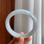 糯冰翡翠平安镯（59mm）（yc216039）