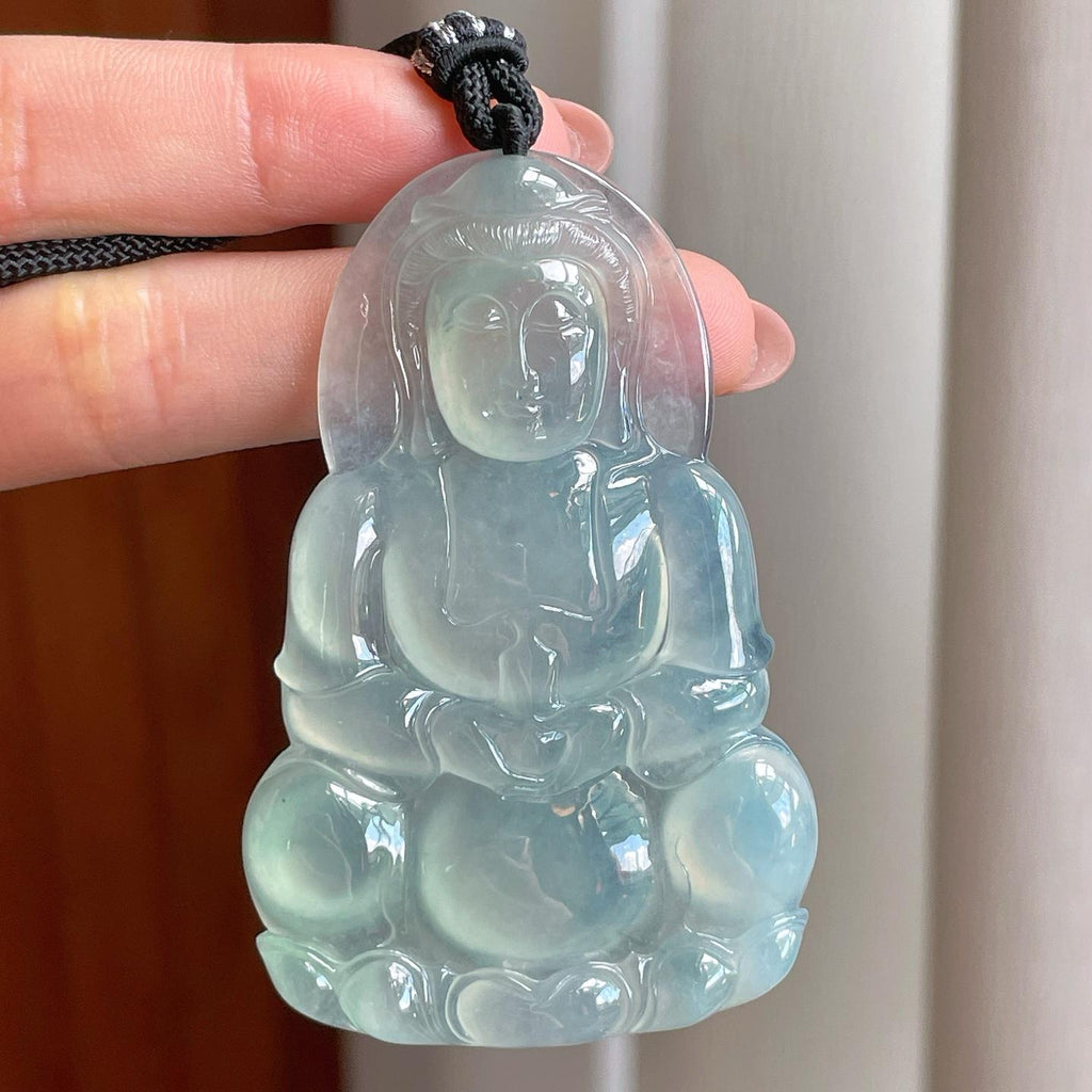 冰种晴底翡翠观音（yc333812）