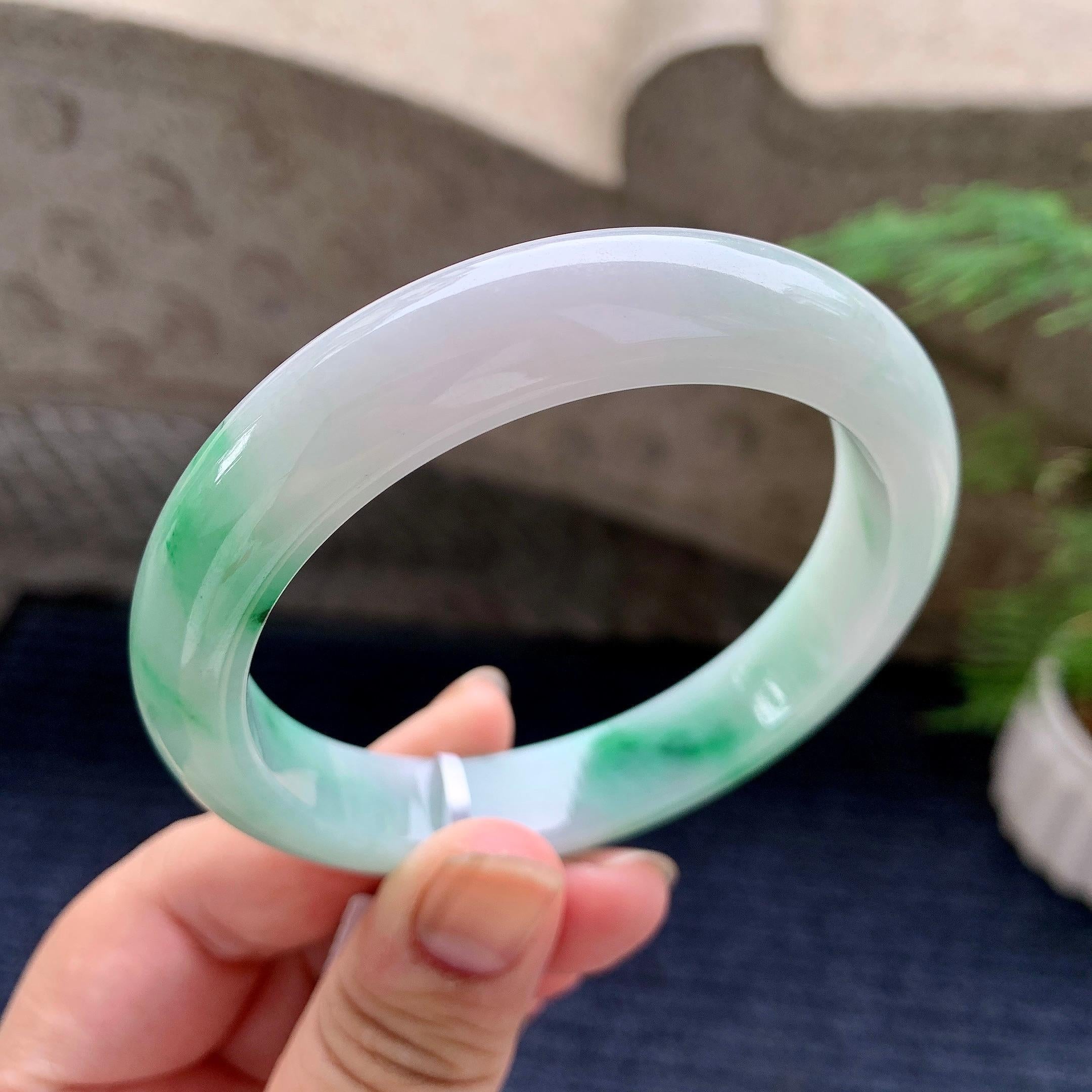 糯种飘花平安镯（60.3mm）（yc194567）
