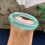 糯冰种蓝底圆条手镯（53.1mm）（yc243451）