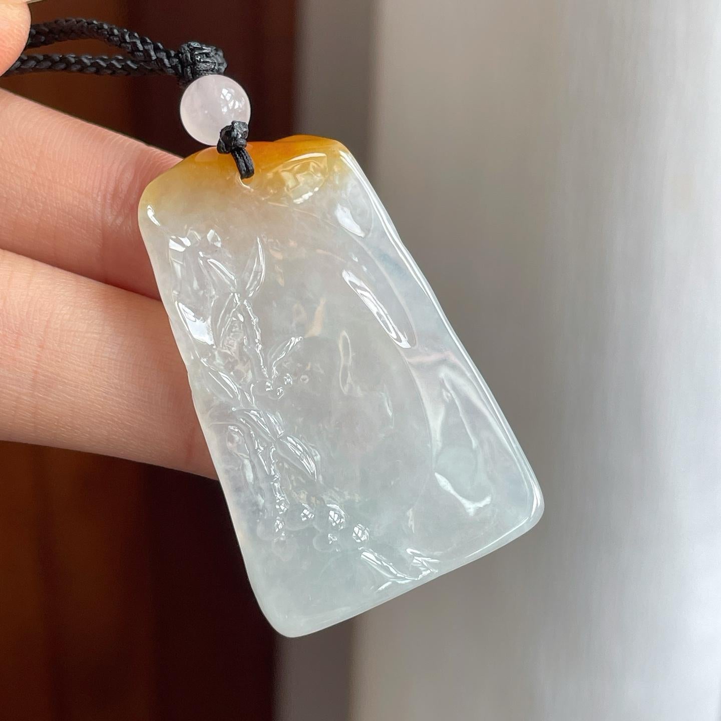 糯冰黄翡翡翠大日如来（yc266468）