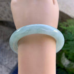 细糯种淡晴底圆条手镯（53.3mm）（yc274588）
