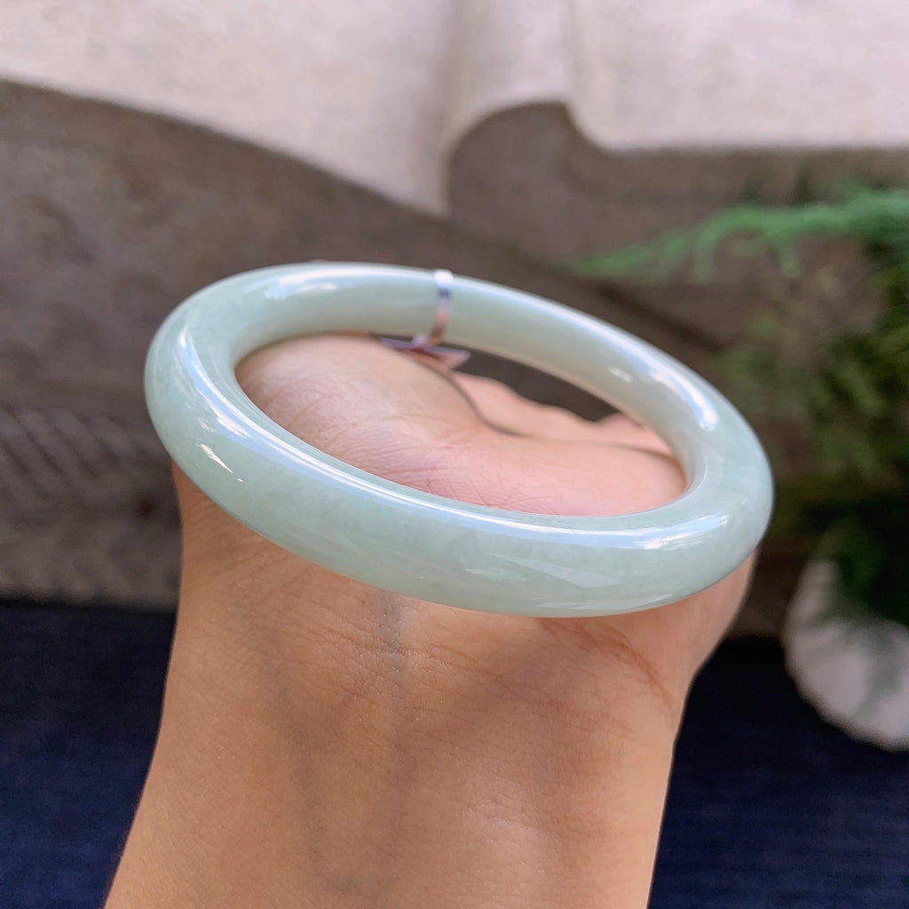 糯种淡晴底圆条手镯（54mm）（yc223237）