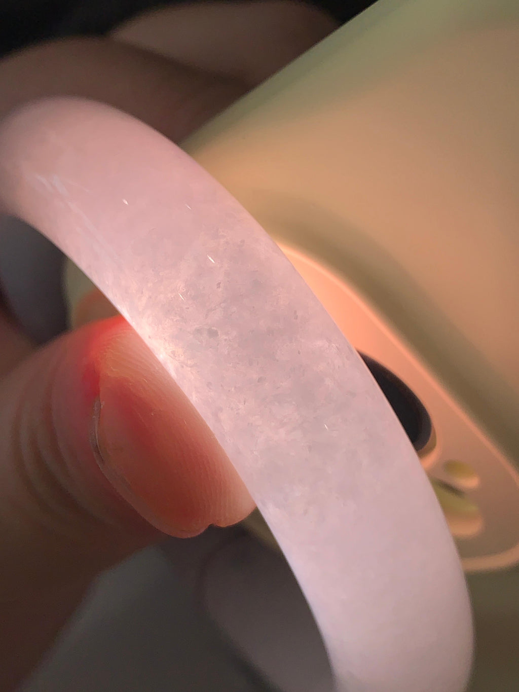 细糯种无色平安镯（56mm）（yc240752）